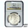 Image 1 : 1890 Morgan Silver Dollar NGC MS63