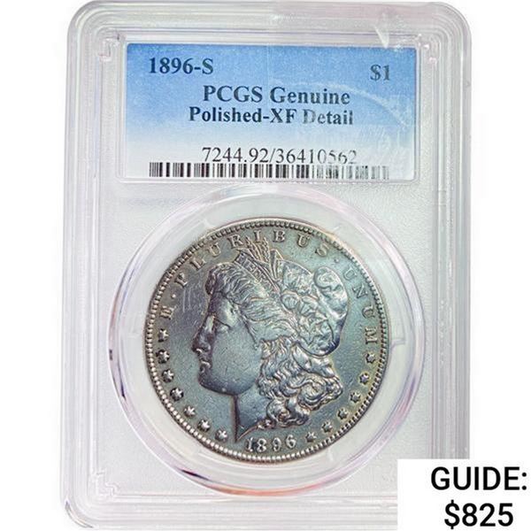 1896-S Morgan Silver Dollar PCGS GENUINE DETAILS