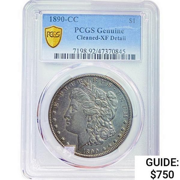 1890-CC Morgan Silver Dollar PCGS GENUINE DETAILS