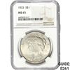 Image 1 : 1923 Silver Peace Dollar NGC MS65