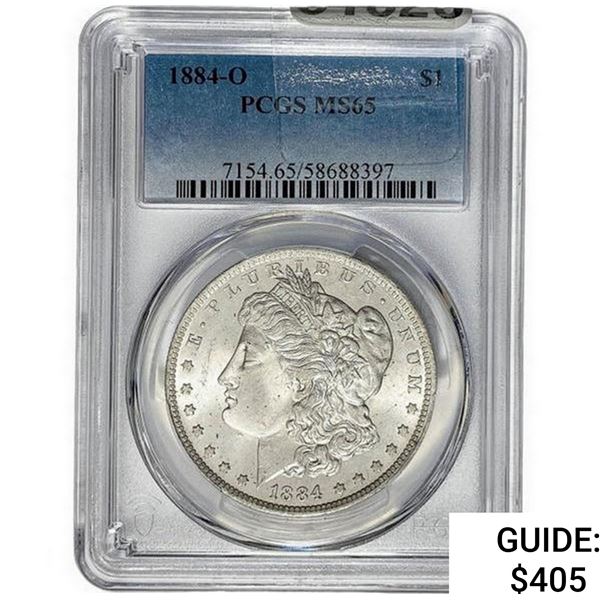1884-O Morgan Silver Dollar PCGS MS65