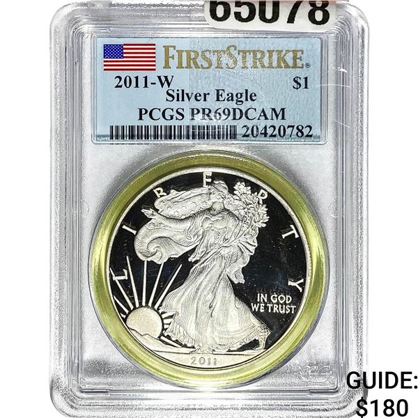 2011-W $1 Silver Eagle PCGS PR69 DCAM