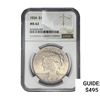 Image 1 : 1934 Silver Peace Dollar NGC MS62
