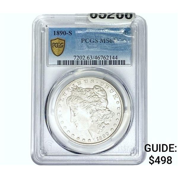 1890-S Morgan Silver Dollar PCGS MS63