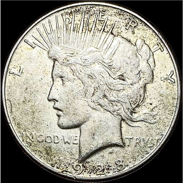 1928-S Silver Peace Dollar NEARLY UNCIRCULATED