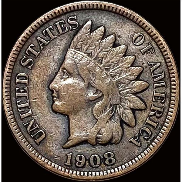 1908-S Indian Head Cent LIGHTLY CIRCULATED