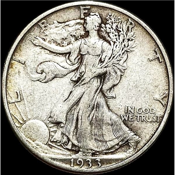 1933-S Walking Liberty Half Dollar NEARLY UNCIRCULATED