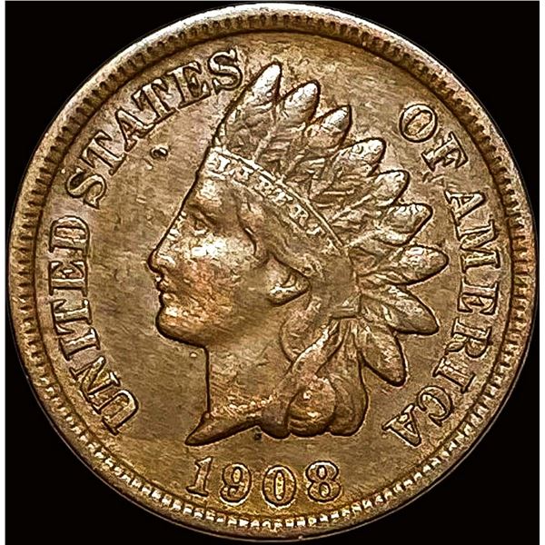 1908-S Indian Head Cent ABOUT UNCIRCULATED