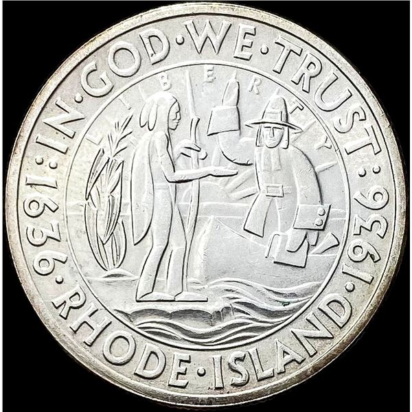 1936 Silver Rhode Island Half Dollar UNCIRCULATED