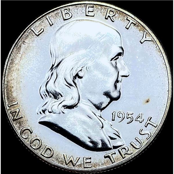 1954 Franklin Silver Half Dollar FBL GEM PROOF
