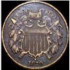 Image 1 : 1870 Bronze Two-Cent Piece NICELY CIRCULATED