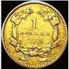 Image 2 : 1855 Gold $1 Indian Princess Head Type 2 LIGHTLY CIRCULATED