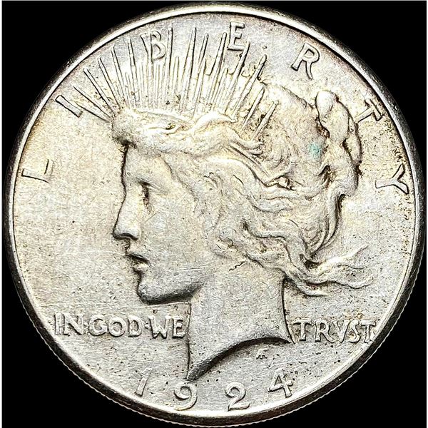 1924-S Silver Peace Dollar NEARLY UNCIRCULATED