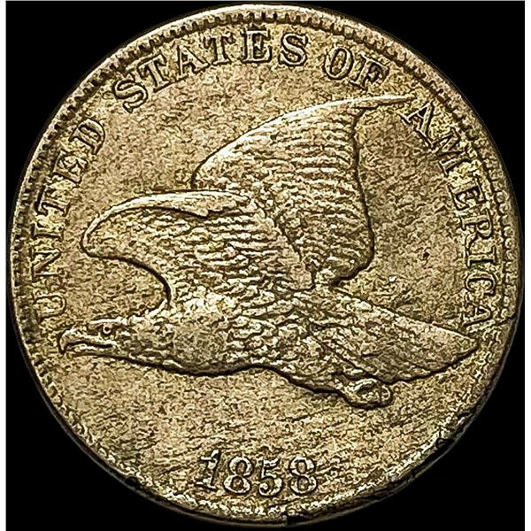 1858 Flying Eagle Cent NEARLY UNCIRCULATED