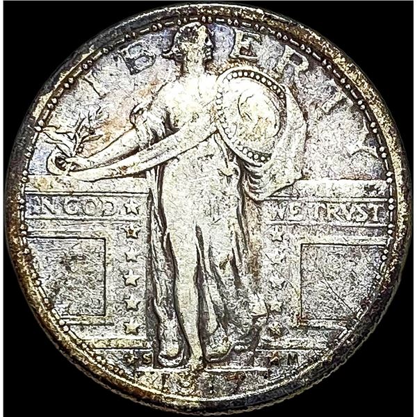 1917-S TY1 Standing Liberty Quarter ABOUT UNC