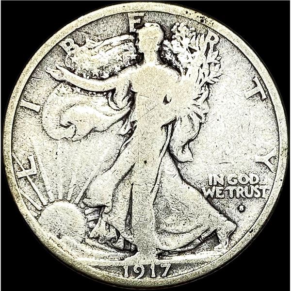1917-S Walking Liberty Half Dollar NICELY CIRCULATED