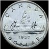 Image 2 : 1957 Silver Canadian Dollar CHOICE BU