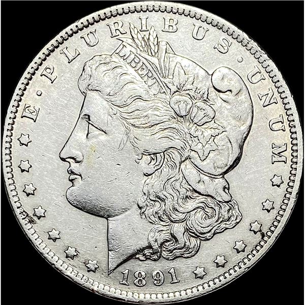 1891-S Silver Morgan Dollar NEARLY UNCIRCULATED