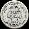 Image 2 : 1876-CC Silver Seated Liberty Dime LIGHTLY CIRCULATED