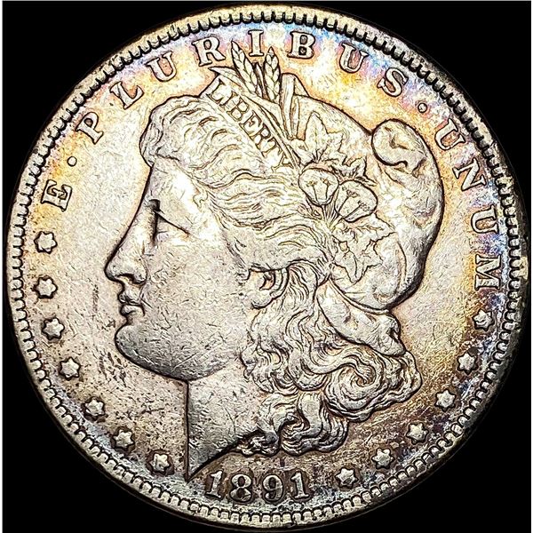 1891-CC Silver Morgan Dollar NEARLY UNCIRCULATED