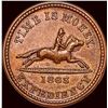 Image 1 : 1863 Civil War Token-Hussey's Post CLOSELY UNCIRCULATED