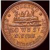 Image 2 : 1863 Civil War Token-Hussey's Post CLOSELY UNCIRCULATED