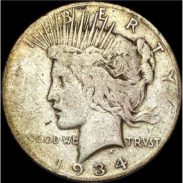 1934-S Peace Silver Dollar NICELY CIRC