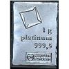 1g Platinum Bar 999.5 Essayer Fondeur SUPERB GEM BU