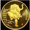 1986 Singapore 1/10oz Gold 10 Singold CHOICE PROOF