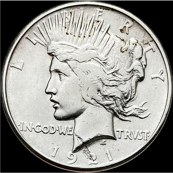1921 Silver Peace Dollar NEARLY UNCIRCULATED
