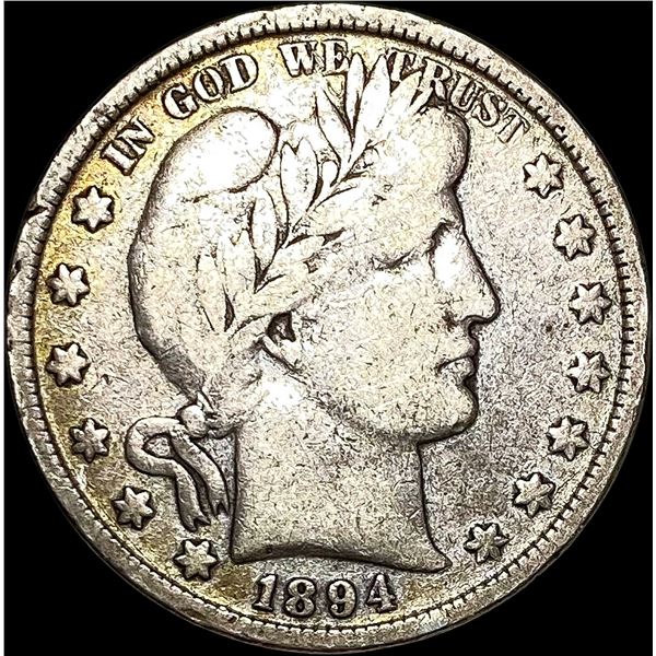 1894 Silver Barber Half Dollar LIGHTLY CIRCULATED