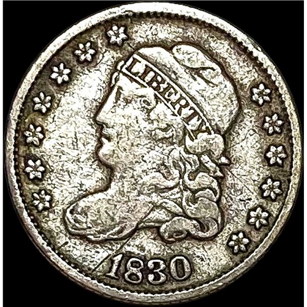 1830 Capped Bust Half Dime LIGHTLY CIRCULATED
