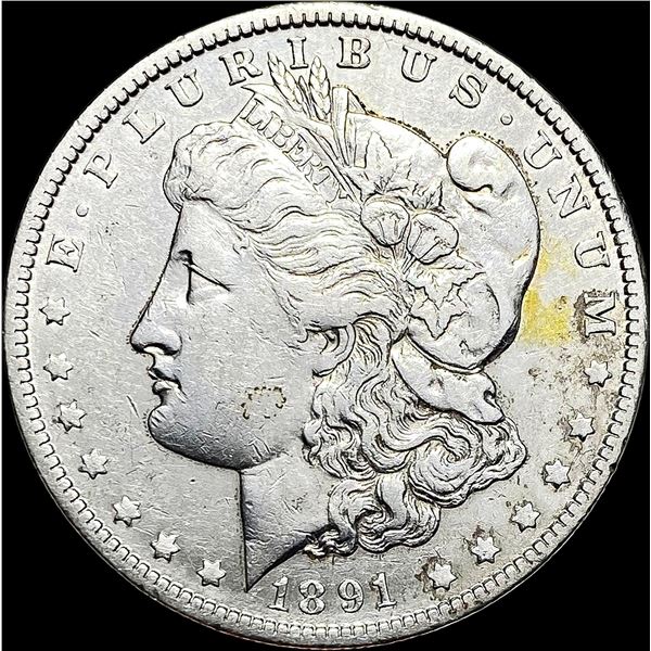 1891-O Silver Morgan Dollar NEARLY UNCIRCULATED