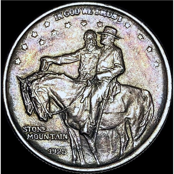 1925 Stone Mountain Silver Half Dollar CHOICE AU