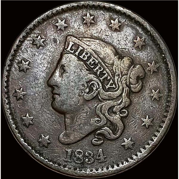 1834 Coronet Head Large Cent LIGHTLY CIRCULATED