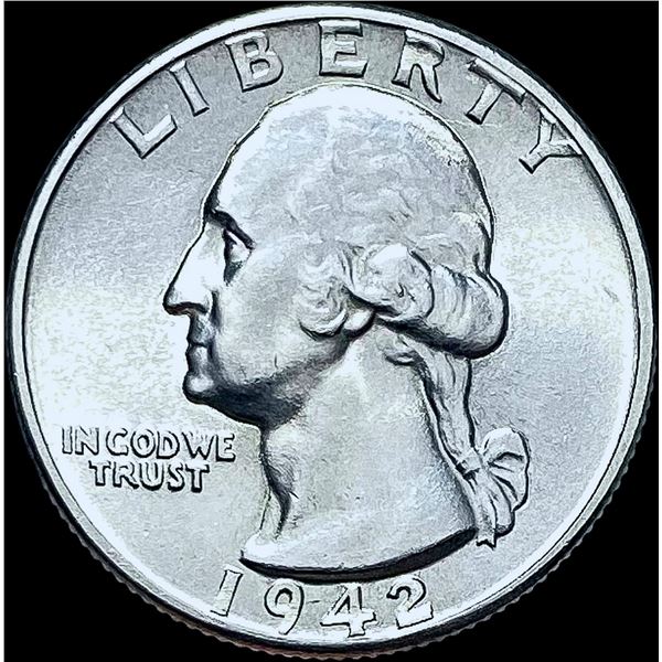 1942-D Silver Washington Quarter CHOICE BU