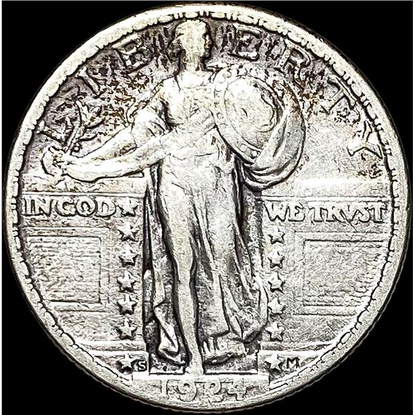 1924-S Standing Liberty Quarter ABOUT UNCIRCULATED
