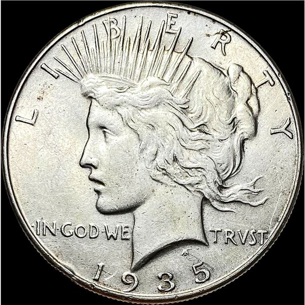 1935 Silver Peace Dollar CLOSELY UNCIRCULATED