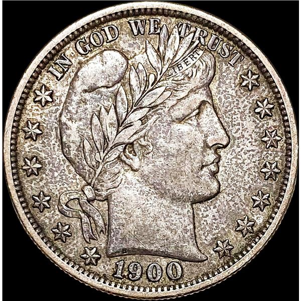 1900 Silver Barber Half Dollar NEARLY UNCIRCULATED