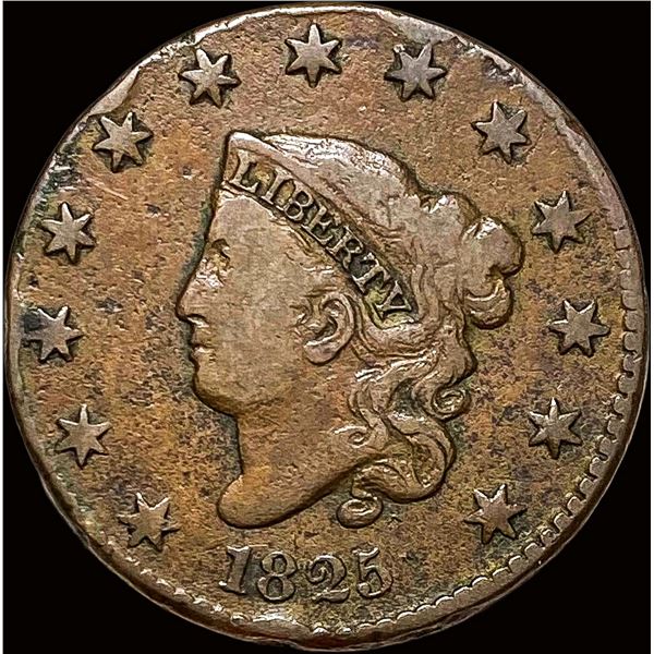 1825 Coronet Head Large Cent NICELY CIRCULATED