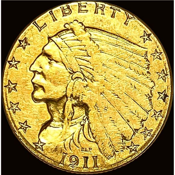 1911 Indian Head Gold $2.5 Quarter Eagle HIGH GRADE