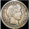 Image 1 : 1908 Silver Barber Dime NEARLY UNCIRCULATED