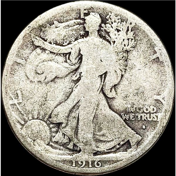 1916 Walking Liberty Half Dollar NICELY CIRCULATED