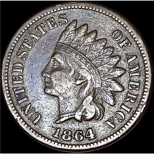 1864 L Bronze Indian Head Cent NICELY CIRC