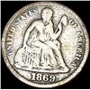 Image 1 : 1869 Seated Liberty Dime CLOSELY UNCIRCULATED