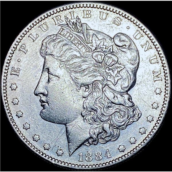 1884-S Silver Morgan Dollar CHOICE AU