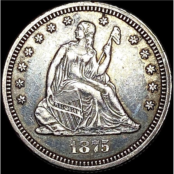 1875 Seated Liberty Quarter NICELY CIRCULATED