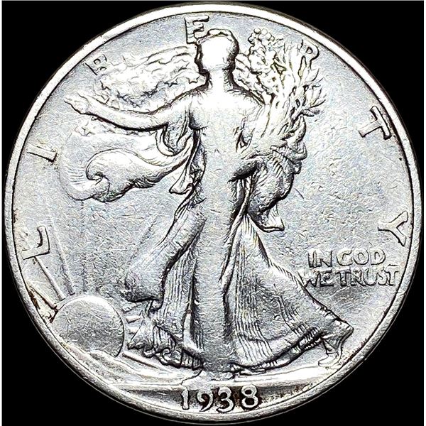 1938-D Walking Liberty Half Dollar LIGHTLY CIRCULATED