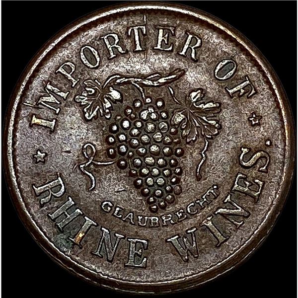 1863 Civil War Token-H.J. Bang CLOSELY UNCIRCULATED