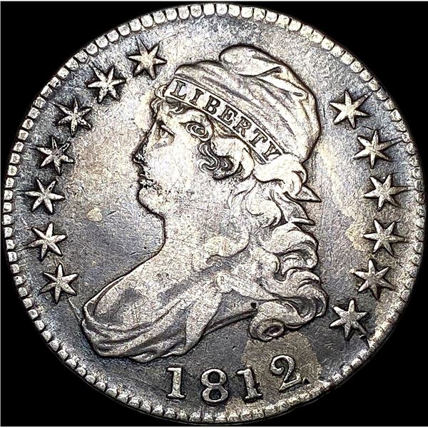 1812 Capped Bust Half Dollar NEARLY UNCIRCULATED